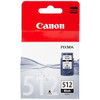 Canon Genuine Original Black ink cartridge for Pixma iP2700 Printers, product packaging showing the Canon brand name, model number 512, and ink color in black.
