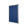 Bi-Office Enclore Blue Felt Lockable Noticeboard Display Case 9 x A4 720x981mm Aluminium Frame – VT630107150