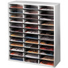 Fellowes Literature Sorter – 36-Compartment Organiser with Melamine-Laminated Shell, white office storage unit for organizing documents and literature.