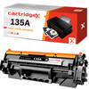 Black toner cartridge compatible with chip for HP 135A (W1350A) LaserJet printers, including models M209d, M209dw, M234d, M234dw, M234sdn, and M234sdw