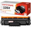 Cartridgex Black Toner Cartridge Compatible With Chip For HP 135X W1350X LaserJet M209d M209dw M209dwe M234d M234dw M234dwe M234sdn M234sdne M234sdw, image of the black toner cartridge and its packaging.