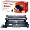 Cartridgex Compatible Brother DR-3600 Drum Unit, image showing the black drum cartridge for laser printer with packaging box.