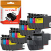 Cartridgex Compatible Brother LC422XL 4-Colour Ink Cartridge Multipack – 4 Sets + Extra 2 Black, 18 Pack, with individual ink cartridges in black, cyan, magenta, yellow, and a black extra cartridge, displayed for refill and printing.