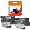 Compatible 2 Pack Black Ink Cartridge Replacement For Brother LC-521BK