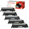 Cartridgex Compatible 5 Pack Toner Cartridge Set, image showing black, cyan, yellow, and magenta toner cartridges for HP printers with packaging box.