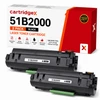 Compatible 2 Pack Black Toner Cartridges For Lexmark 51B2000 2 x 2500 Pages