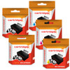 Compatible 5 High Capacity Ink Cartridge Set For Canon Pixma Mg5753 Cli-571 Xl