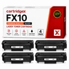 Compatible 4 Pack Canon FX-10 0263B002AA Black Toner Cartridges 4 x 2000 Pages