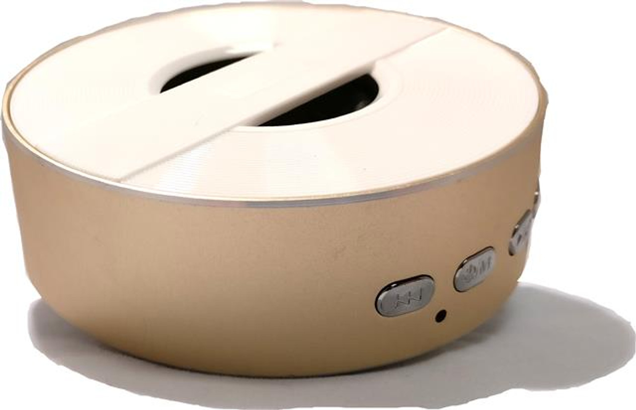 Bluetooth Wireless Speaker Gold Colour Metal Body For Samsung Iphone Ipad Htc