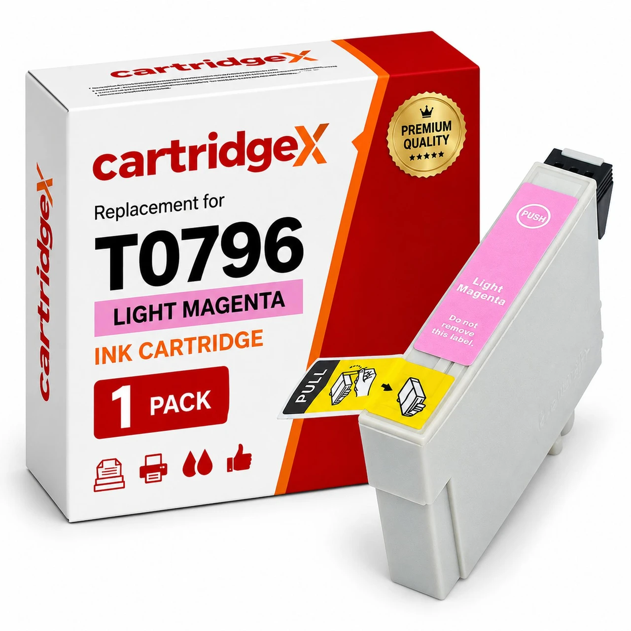 Compatible Epson T0796 Owl Light Magenta Ink Cartridge for Stylus Photo Printers