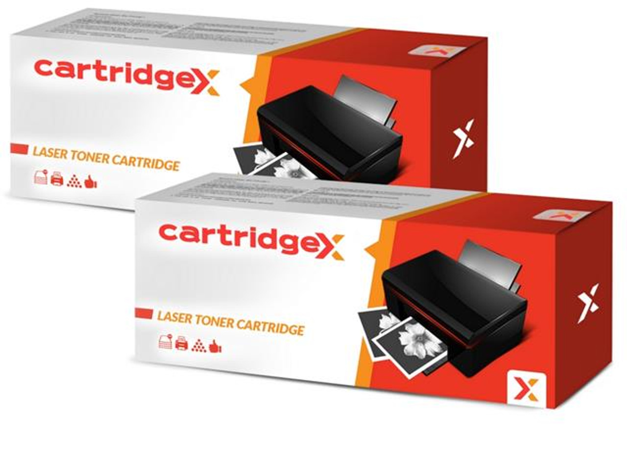 Compatible 2 X Black Laser Toner Cartridge For Oki 45807102