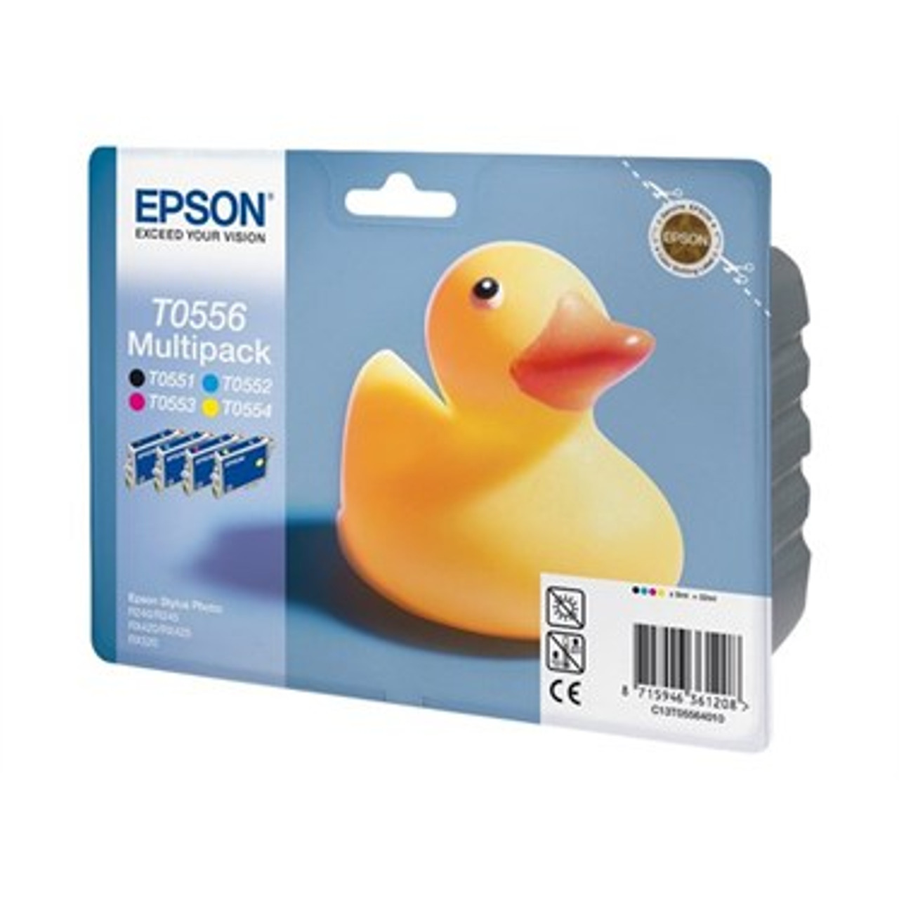 4 Colour Epson T0556 Original Ink Cartridge Multipack (T0551 T0552 T0553 T0554 C13t05564010)