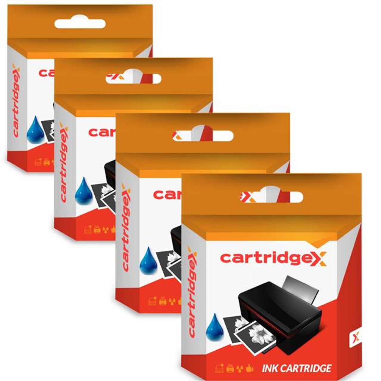 Compatible 4 Cyan Ink Cartridges For Lc1100 Lc980 Brother Dcp-6690cw Dcp-j715w Mfc-490cw