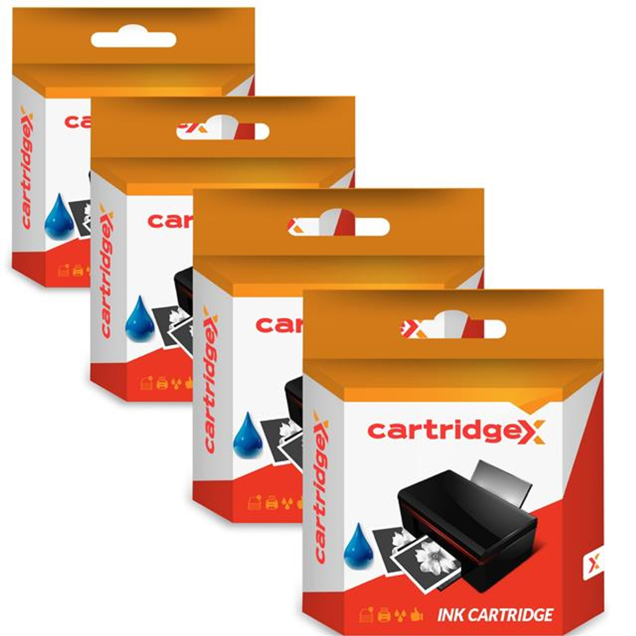 Compatible 4 X Cyan Ink Cartridges For Hp 363 Photosmart 3310a 3310v 3313 3314 6200 7180