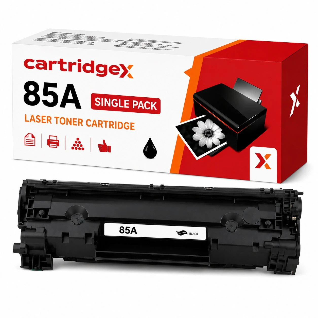 Compatible Black Toner Cartridge For HP 85A CE285A 1600 Pages