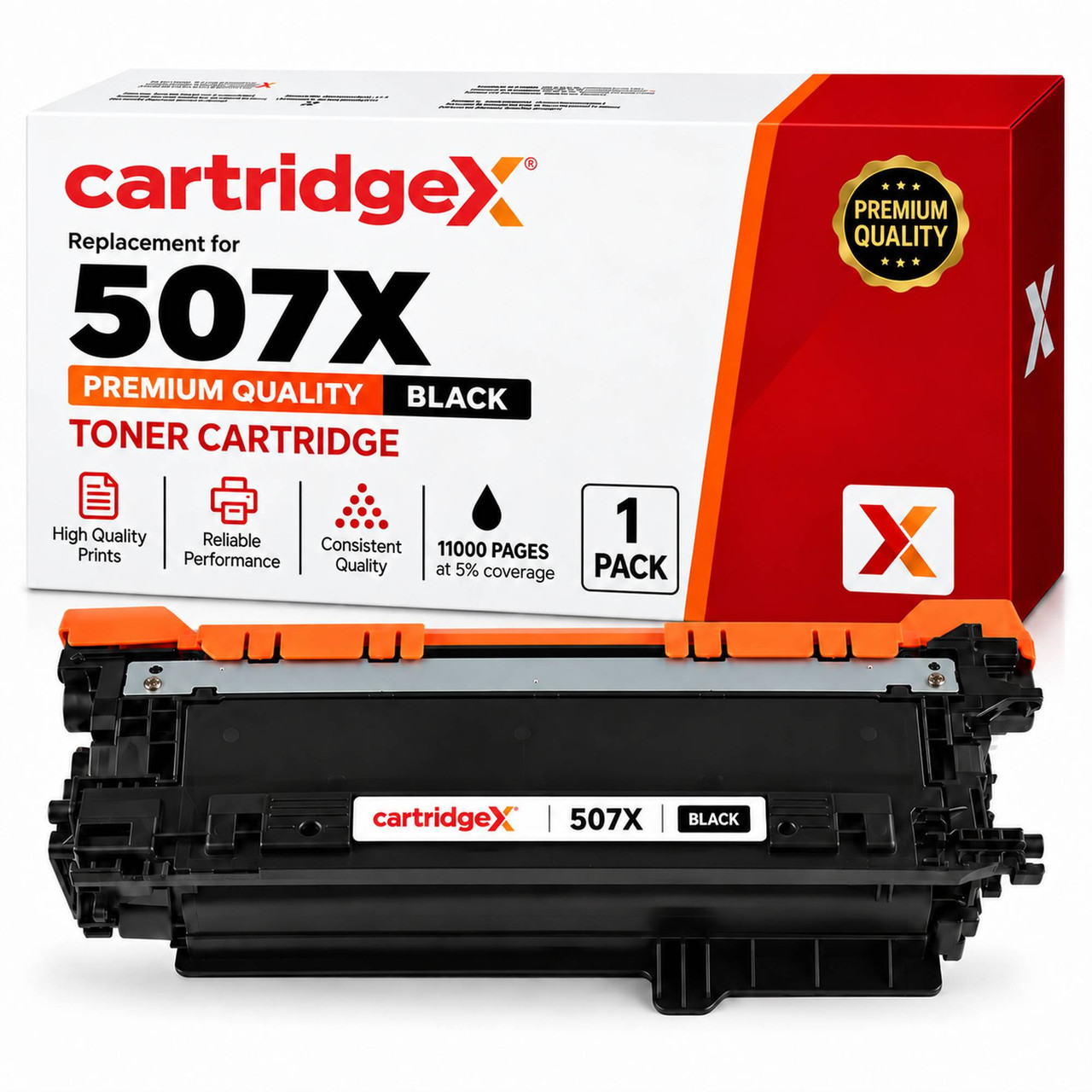 HP 507X CE400X Compatible High Capacity Black Toner for LaserJet M551 M575 M570