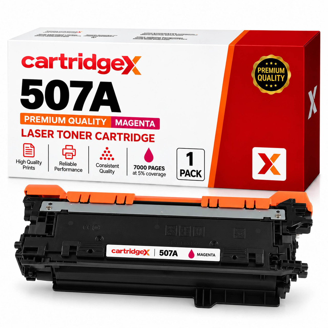 Compatible HP 507A CE403A Magenta Toner Cartridge 7000 Pages