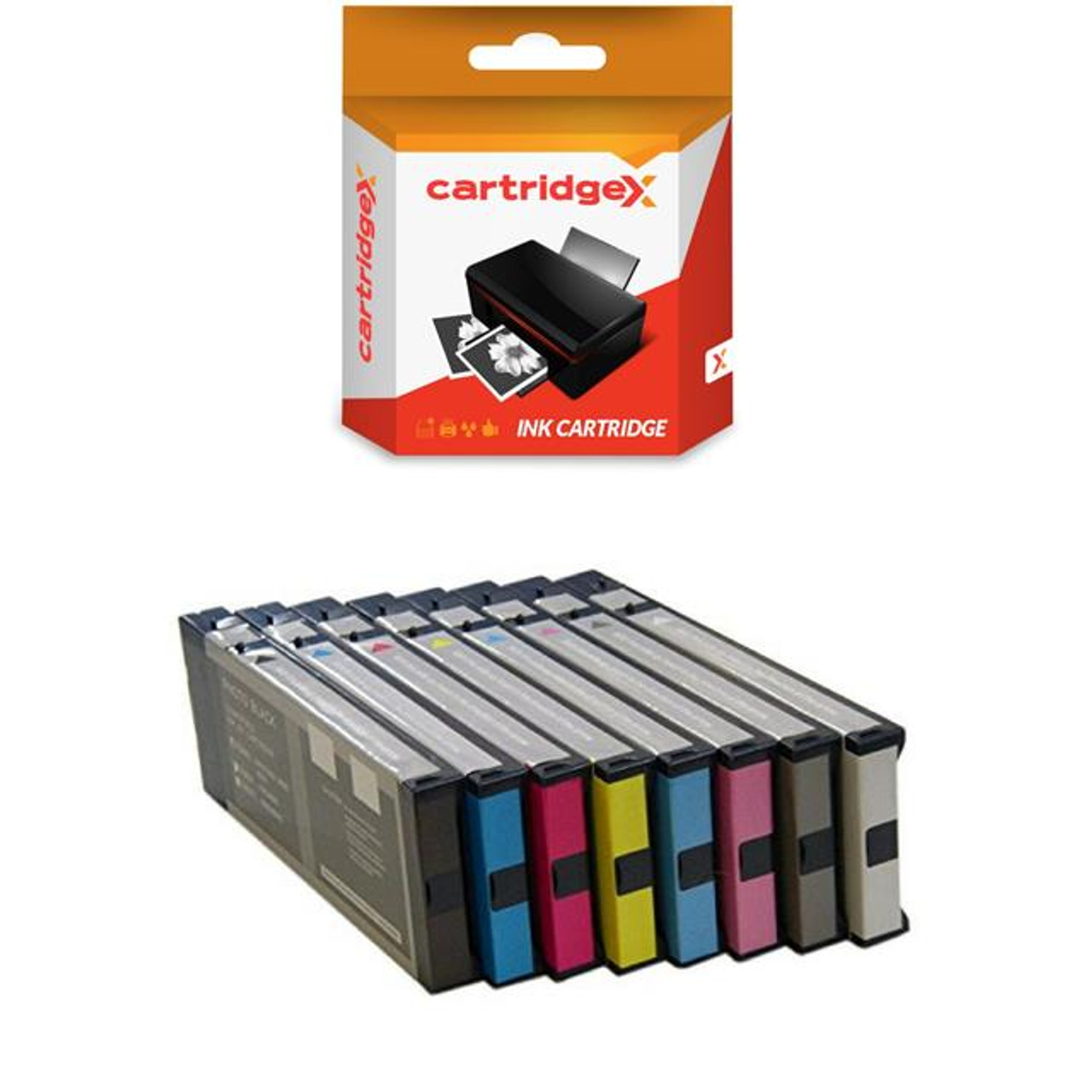 Compatible 8 Ink Cartridge Set Compatible With Epson Stylus Pro 4800 4880