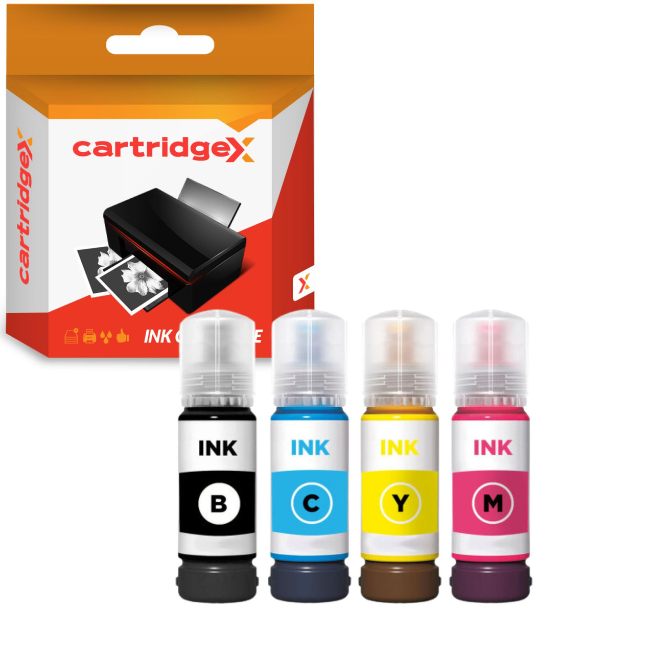 Compatible Epson 102 Ink Refill Bottle Set Black 127ML Cyan Magenta Yellow 70ML For Epson EcoTank ET-3750 ET-4750 ET-2700