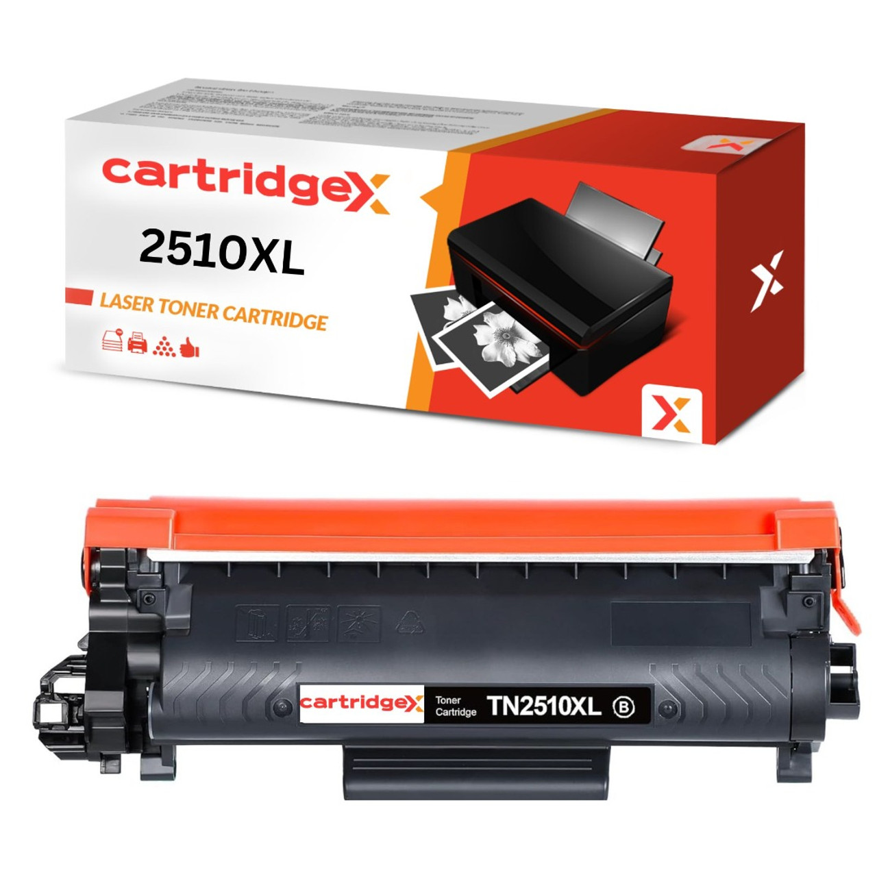 Compatible Black High Capacity Toner Cartridge For Brother TN2510XL 