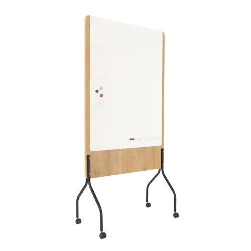 Rocada Natural Mobile Double Sided Drywipe Board 1000X1500 - NAT8100