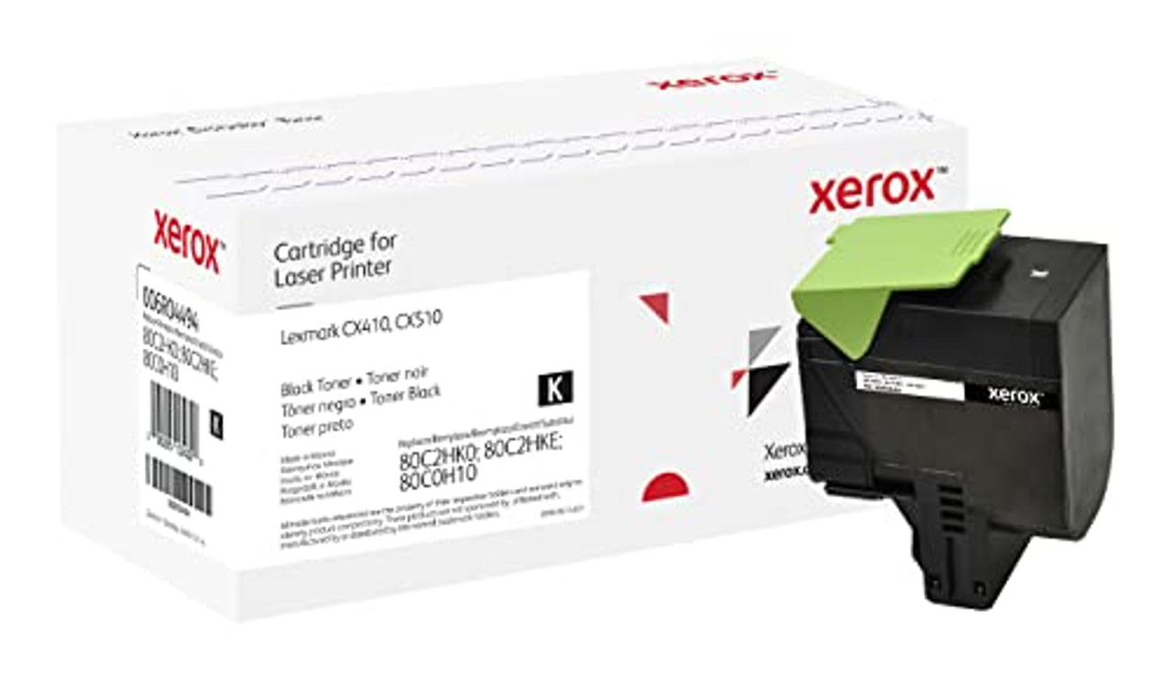 Everyday by Xerox Black Toner compatible with Lexmark 80C2HK0/80C2HKE/80C0H10, High Capacity