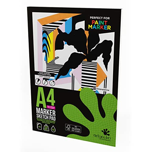 Artgecko Pro Marker Pad A4-30 Sheets 250gsm White Smooth Paper