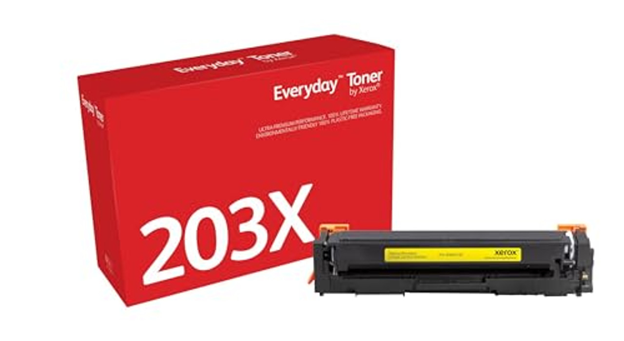 Everyday by Xerox Yellow Toner compatible with HP 203X (CF542X), High Capacity