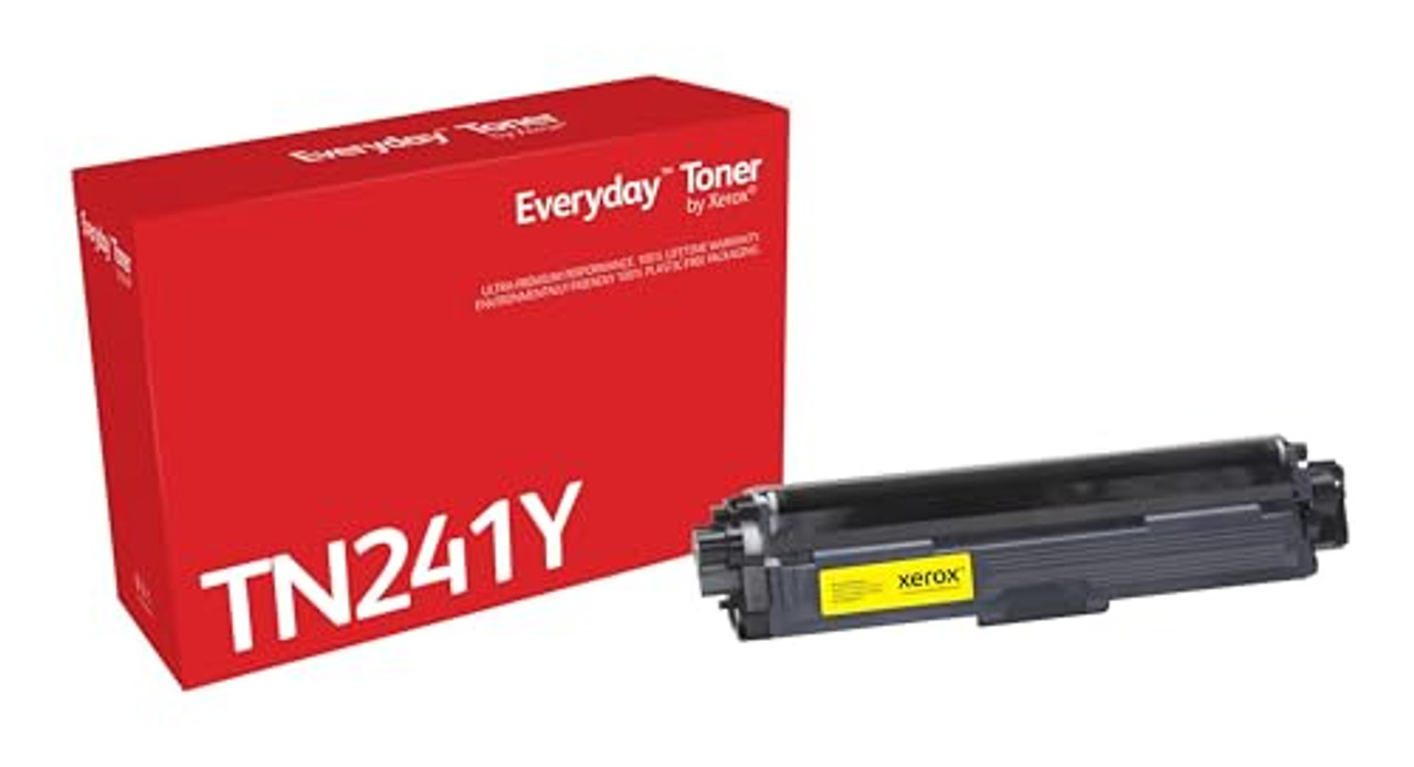 Everyday by Xerox Yellow Toner compatible with Brother TN241Y, Standard Capacity