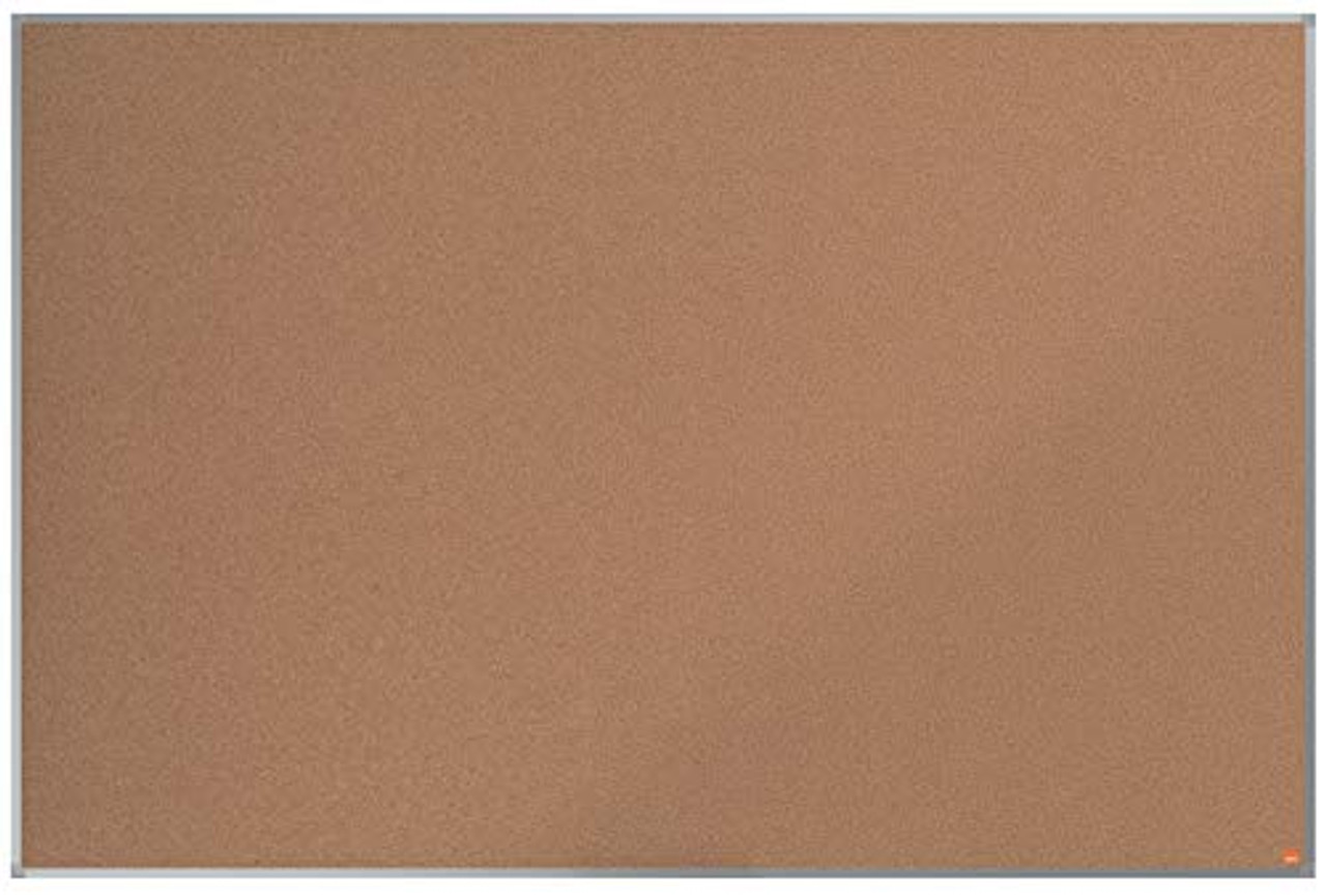 Nobo Cork Noticeboard, 1800 x 1200 mm, Aluminium Trim, Corner Wall Mounting, Essence Range, Light Brown, 1903997