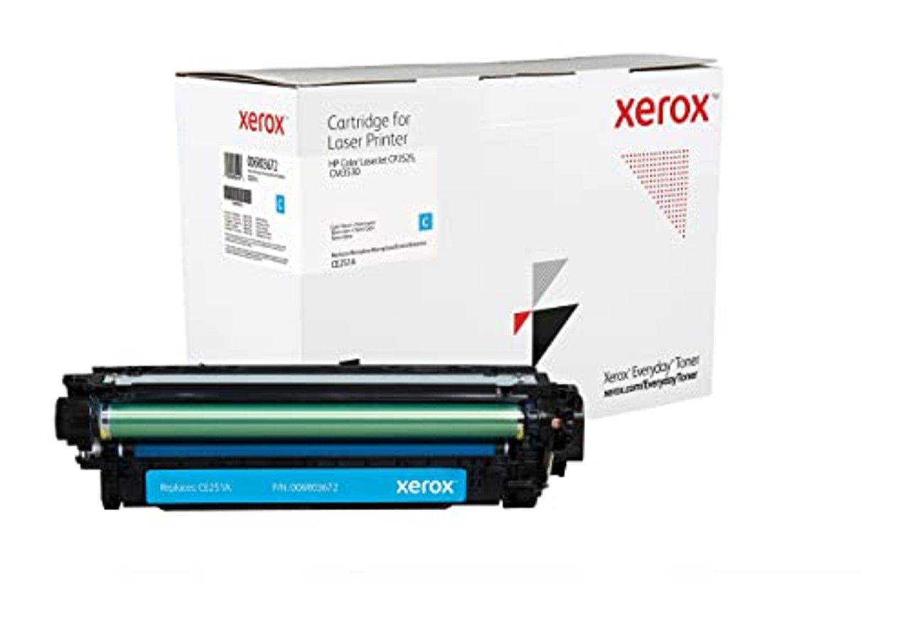 Everyday by Xerox Cyan Toner compatible with HP 504A (CE251A), Standard Capacity