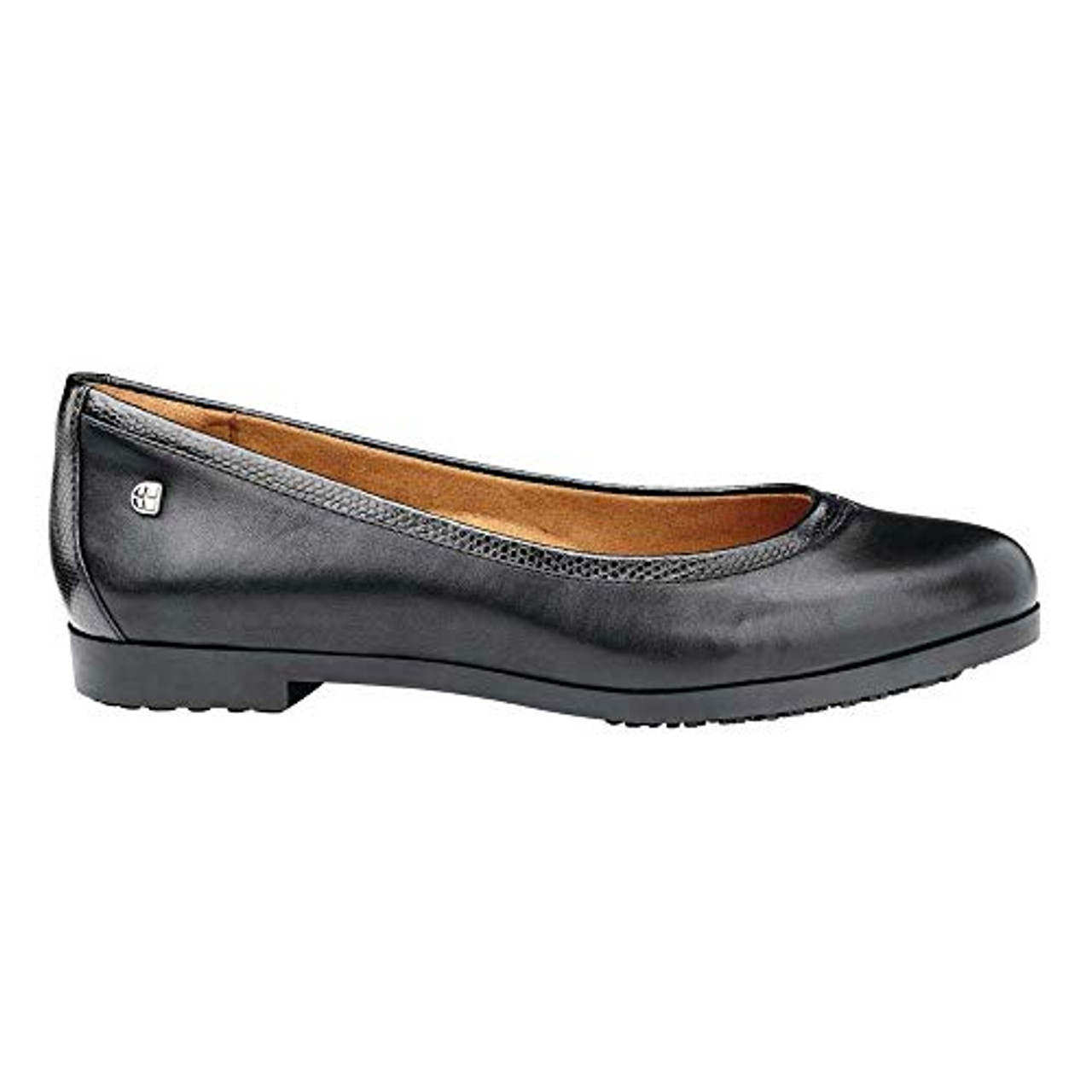 Shoes for Crews Reese Women Black  Comfortable Working Shoe, Padded Insole, Slip-Resistant Outsole, Classic Office Style, Leather, OB E SRC  for Women
