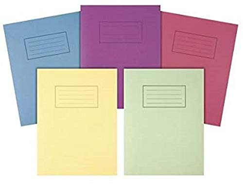 Silvine Exercise Book, 229mm x 178mm, Assorted, Pack of 10 , SV42364