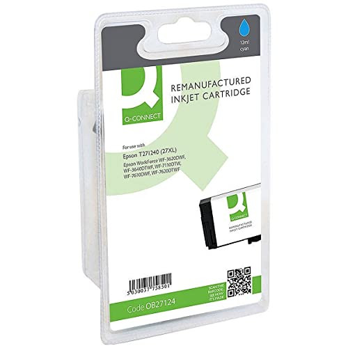 Q-CONNECT Ink Cartridge for Epson Workforce WF-3620DWF, WF-3640DTWF, WF-7110DTW - Cyan