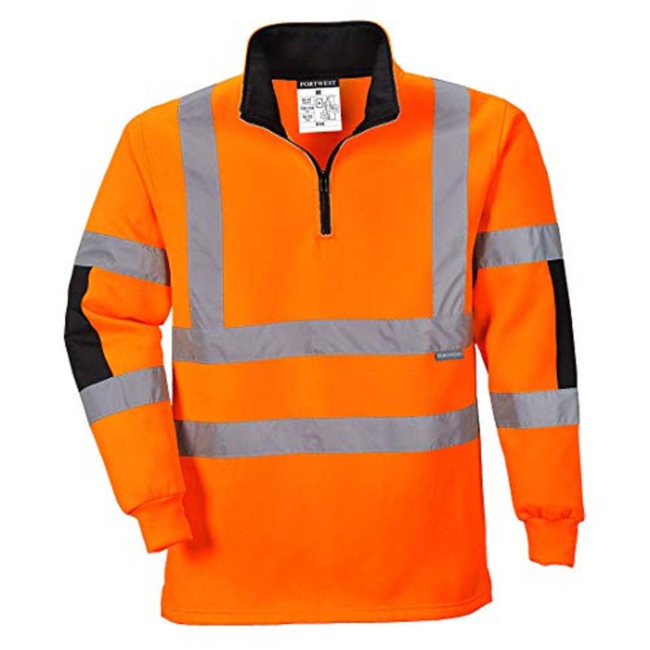 Portwest B308 High Visibility Workwear Xenon Rugby Shirt Orange, 3X-Large
