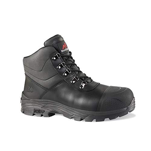 Rock Fall Men Granite Safety Boot, Black, 8 UK