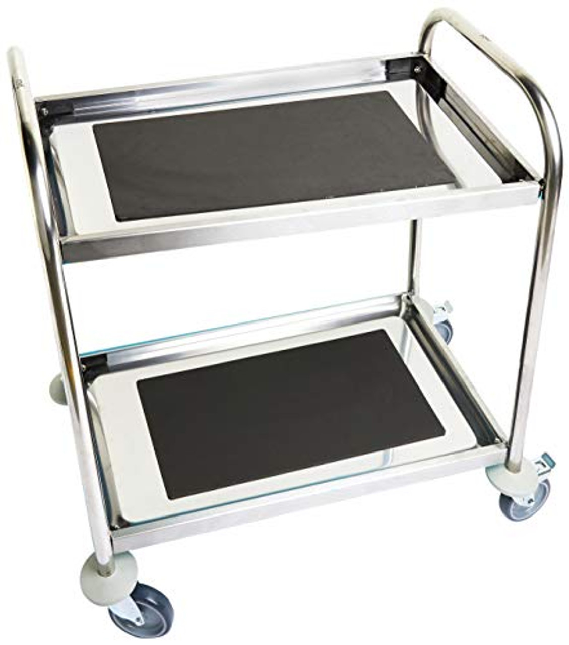 For Demand mtie350 K Series Trolley with Tray Stainless, 2 Shelves, 685 mm x 380 mm Platform Platform, 9 kg Weight, 710 mm Length x 400 mm Width x 805 mm Height