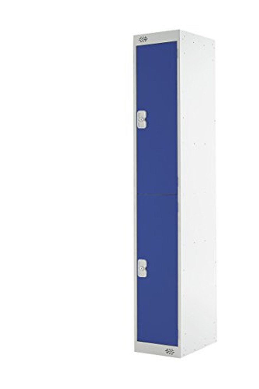Moresecure M12212GUCF00 1800 x 300 x 300 mm 2-Door Locker - Light Grey/Blue