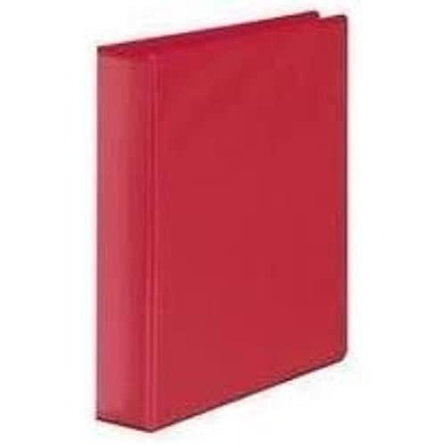 Whitebox Presentation 50mm 4D-Ring Binder - White, red 4D-ring binder for document organization and presentation.