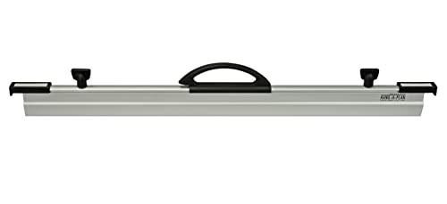 Arnos Hang-A-Plan General Binder A1 Silver with 150 sheet capacity, a silver-colored storage binder with a handle and metal clips for organizing large documents.