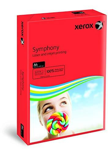 Xerox Symphony Coloured Paper Multifunctional Ream-Wrapped 80gsm A4 Dark Red, packaging box with a child holding a colorful lollipop on the front.