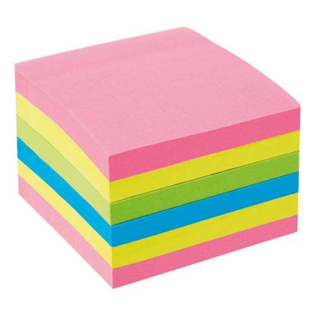 5 Star Office 940570 76 x 76 mm Extra Sticky Re-Move Note Pad - Multi-Colour (Pack of 6)