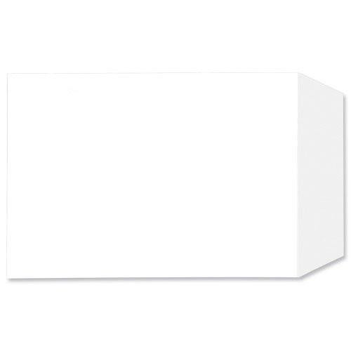 5 Star Office Envelopes Pocket Press Seal 90gsm White C5, blank white envelope on a white background.
