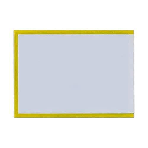 Bi-Office Magnetic Document Holder, Yellow, A3, magnetic whiteboard for displaying documents.