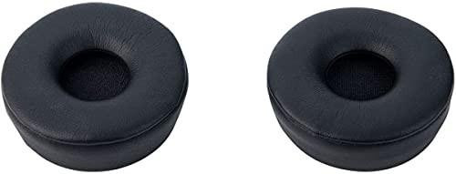 Jabra 14101-67 Faux Leather Earpads for Evolve 75, pair of black faux leather replacement earpads for headphones.