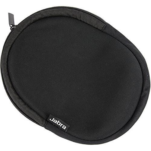 Jabra 14101-47 5 Pieces Neoprene Headset Pouch for Evolve 20, 30, 40 and 65, black oval-shaped protective headset case with Zipper closure.