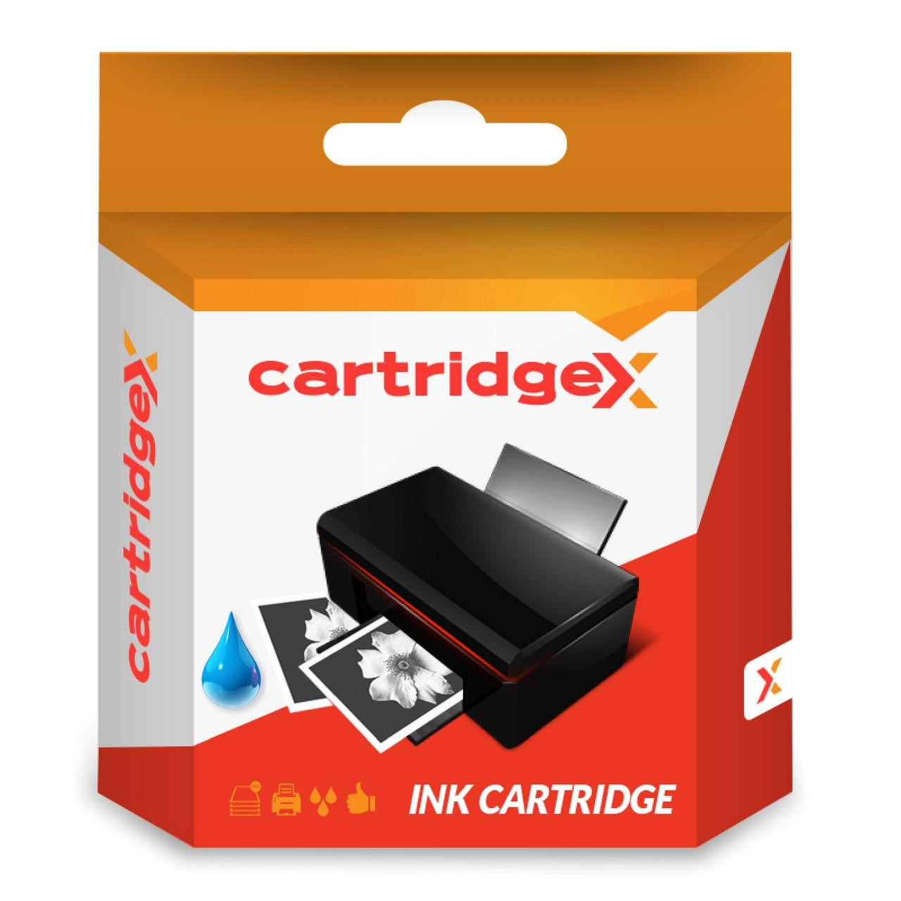 Cartridgex Compatible High Capacity Hp 940xl Cyan Ink Cartridge, product packaging box with printer ink cartridge and printed photos.