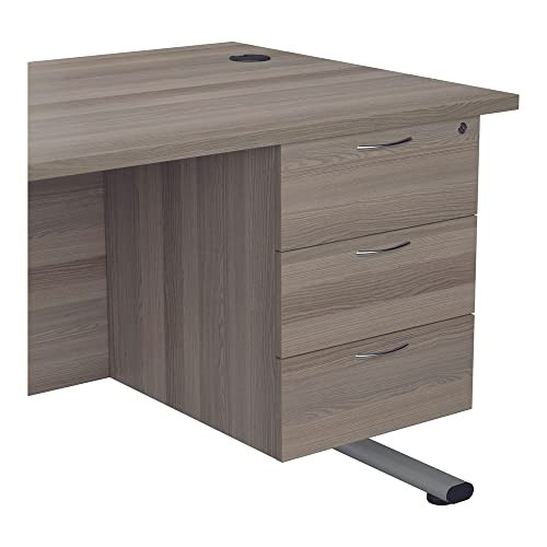 FF Jemini G/Oak 3 Drawer Fixed Ped TESHP3GO