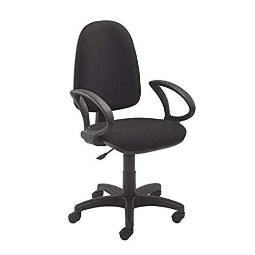Jemini Chair, Fabric, Charcoal, One Size, ergonomic office chair with adjustable height and cushioned seat and backrest for comfortable seating.