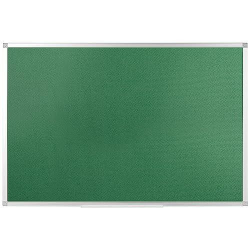 Q-Connect Aluminium Frame Felt Noticeboard with Fixing Kit 1200x900mm Green, green felt noticeboard with aluminium frame and fixing kit